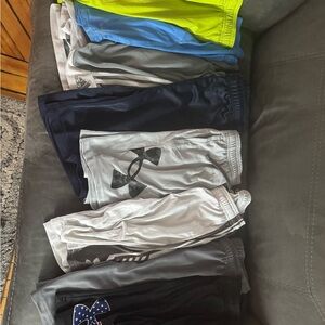 Under Armour Kids' Gray and Black Athletic Shorts